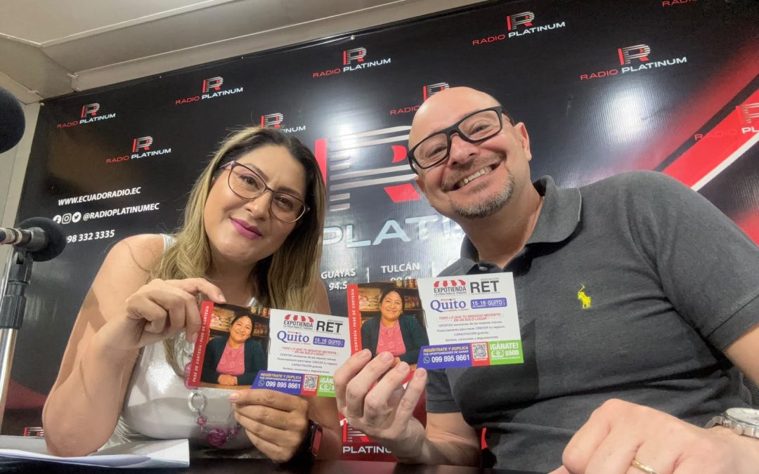 Entrevista en Radio Platinum: Guido Varela y ExpoTienda Quito 2026